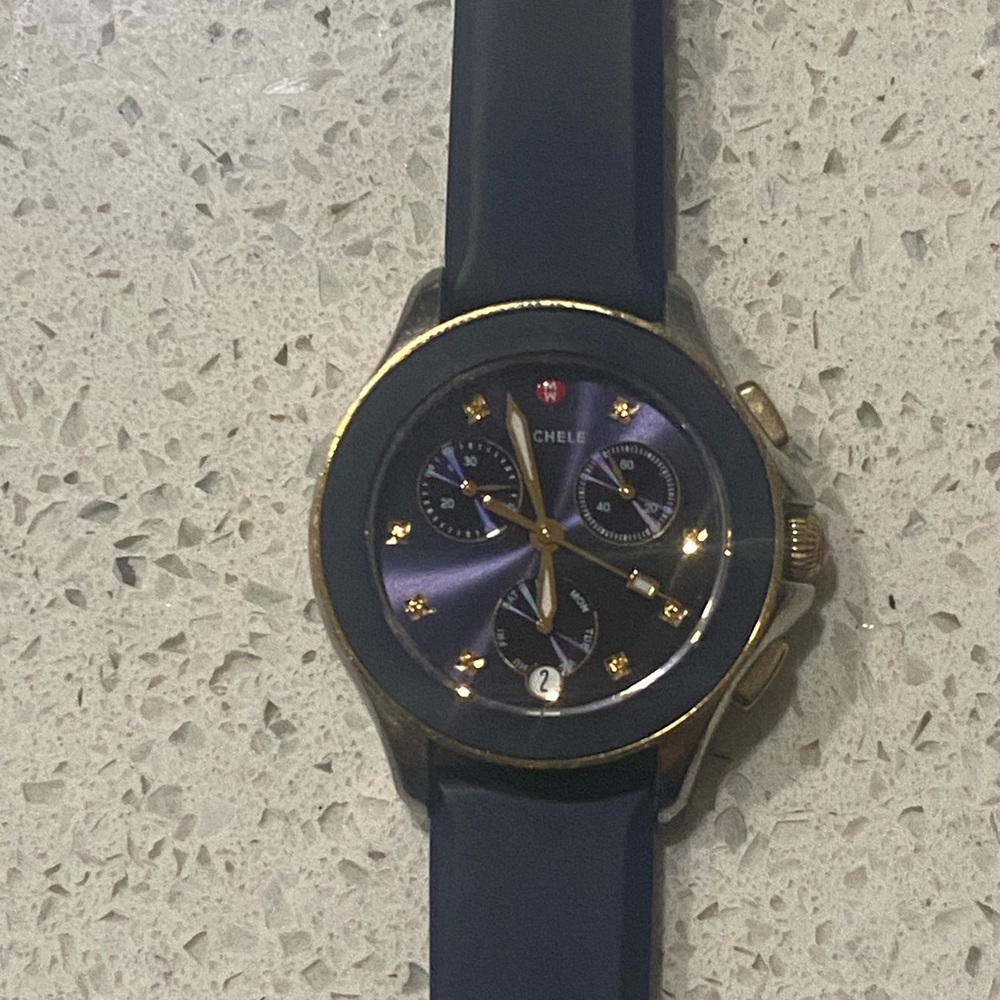 Michele silicone band watch